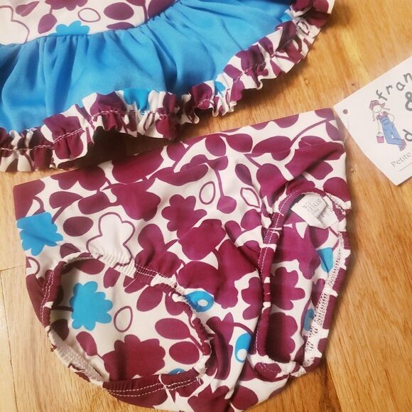 NWT Frankie & Daisy Violet/ Blue Tankini - Picture 5 of 8